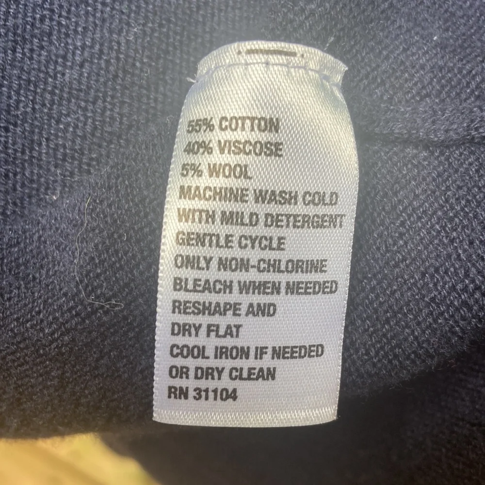 Crown & Ivy blue cotton wool blend cape